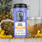 Tiesta Tea - Mango Dreamzzz Chamomile Loose Leaf Herbal Tea, Relaxing Chamomile & Lemongrass Blend, Caffeine-Free, Brew Hot or Iced, Refillable Tin, Makes Up to 50 Cups, 3 Ounce
