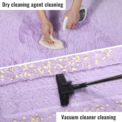 Fluffy Purple Rug 4x6 Ft, Shaggy Furry Rugs - Image 6
