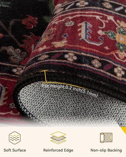 RELEANY Washable Area Rug, Runner 2'x10', Water Repellent, Pet Friendly - Image 3