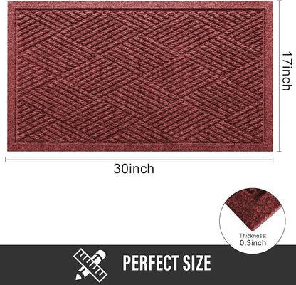 Sturdy Front Door Mat, Absorbent Muddy Dirt Resist Welcome Door Mats Outdoor - Image 2