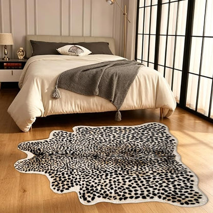 Oversized Cheetah Print Rug, Leopard Area Rug 6.2x8.2 Feet Faux Animal Print - Image 4