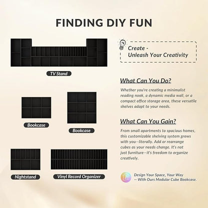 IOTXY DIY Modular Cube Bookcase - Image 8