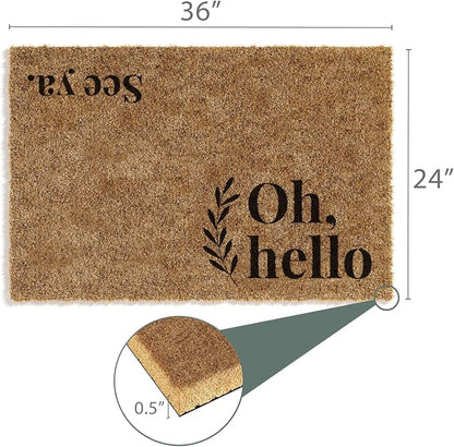 Barnyard Designs Front Door Welcome Mat | Printed Polyester Outdoor Rug - Image 3