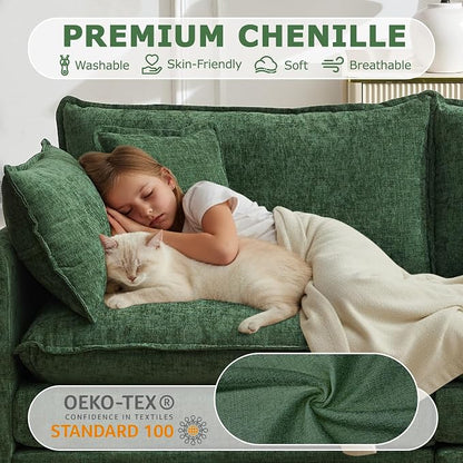 78” Modular Sectional Sofa, L Shaped Cloud Couch - Image 4
