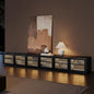 POVISON Fully-Assembled Mid Century Modern Wood Slatted TV Stand by POVISON