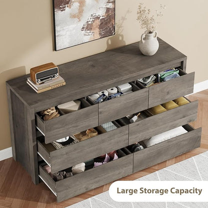 GarveeHome 7 Drawer Dresser for Bedroom, Wide Modern Chest of Drawers, Large - Image 4