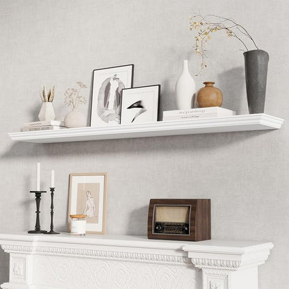 Fun Memories Floating Shelves 55 Inch Long, 9.3 Inch Deep Classic Crown Molding - Image 2