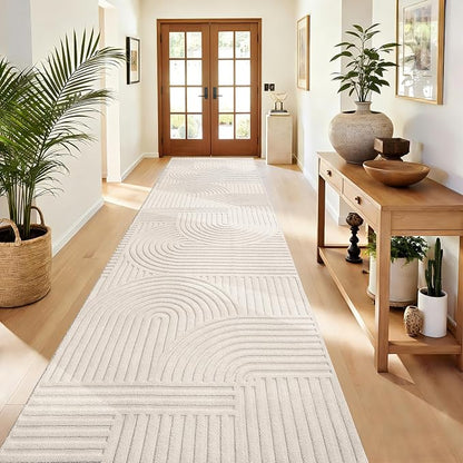 Pauwer 3x12 Area Rugs for Living Room, Modern Non Slip Washable Rug, Soft Fluffy by Pauwer