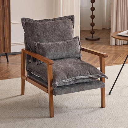 VINGLI Mid-Century Modern Cloud Accent Armchair by VINGLI