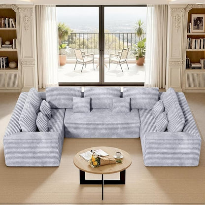 Luxanimarion 136'' Large Sectional Cloud Couches by Luxanimarion