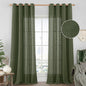 Long Linen Curtains 2 Panels Set by LAMIT