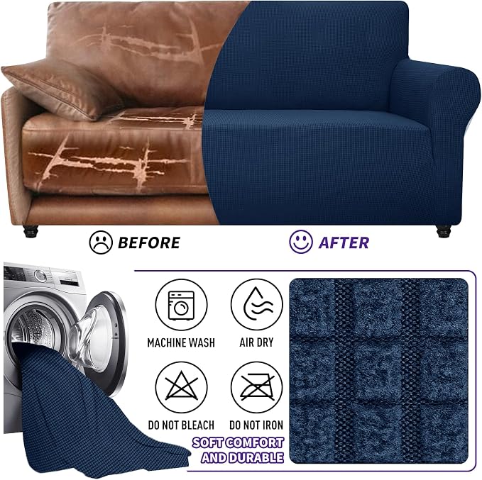ZNSAYOTX Super Stretch Couch Cover Universal Sofa Covers - Image 7