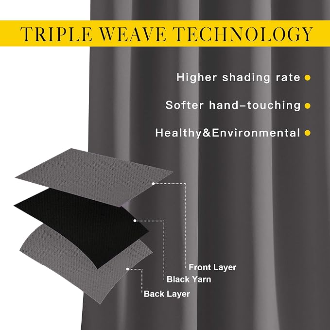 NICETOWN 95 inch Blackout Curtains - Image 4