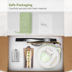 10-Pcs Matcha Kit Set, Whisk and Bowl with Spout & Measuring Spoon, Japanese Ceremony Matcha Tea Making Tools