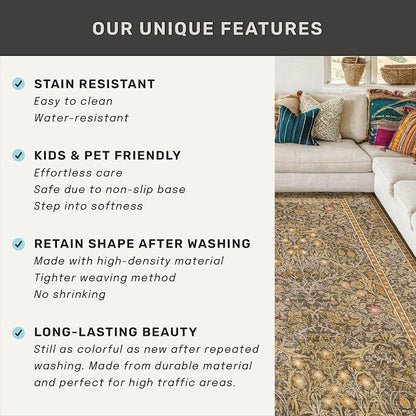 Large 8x12 Boho Living Room Rug - Image 7