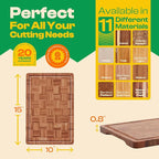Riveira Bamboo End Grain Wood Cutting Board – Gourmet Bamboo Grandeur: 15 x 10 Wooden Cutting Boards – Wooden Cutting Boards For Kitchen Decorative – Innovative Juice Grooves End Grain Cutting Board