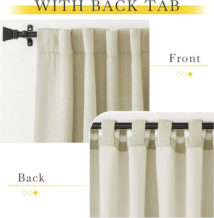 NICETOWN Room Darkening Bedroom Curtains 84 inches Long, Pinch Pleated Curtains - Image 8