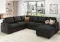HONBAY Sectional Couch with Pull Out Bed, Sectional Sleeper Sofa with Storage by HONBAY