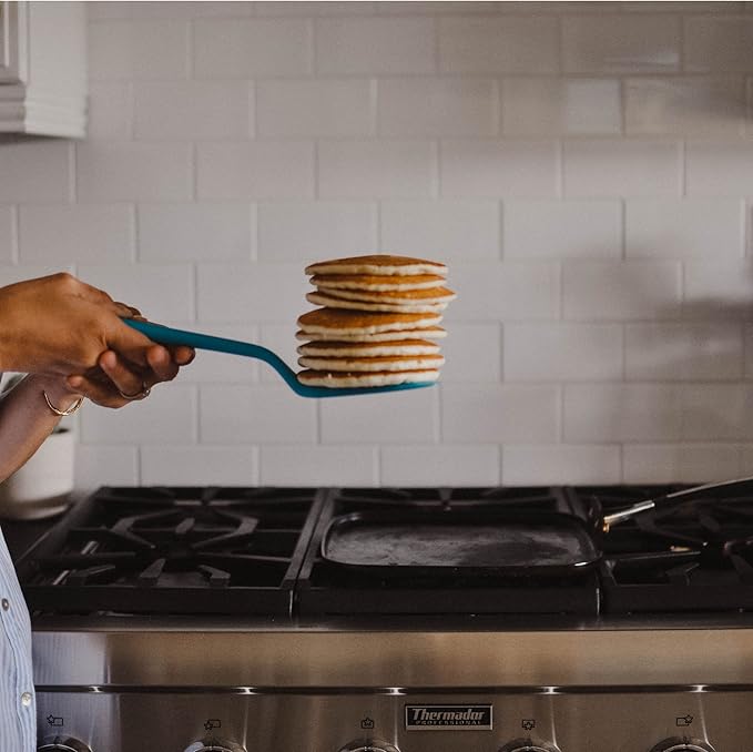 GIR: Get It Right Silicone Cooking Spatula Turner - Mini 11-In Slate - One-Piece Design & Heat-Resistant up to 425°F - Versatile Pancake Flipper & Baking Spatula With Ergonomic Handle