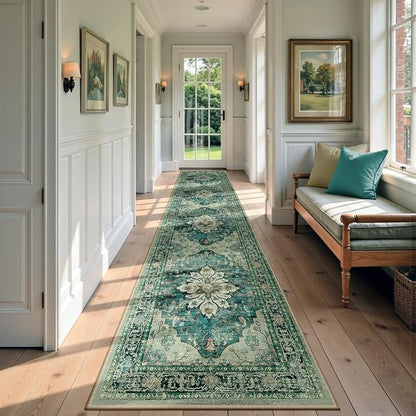 RELEANY Washable Area Rug, Runner 2'6"x10', Water Repellent, Pet Friendly by RELEANY