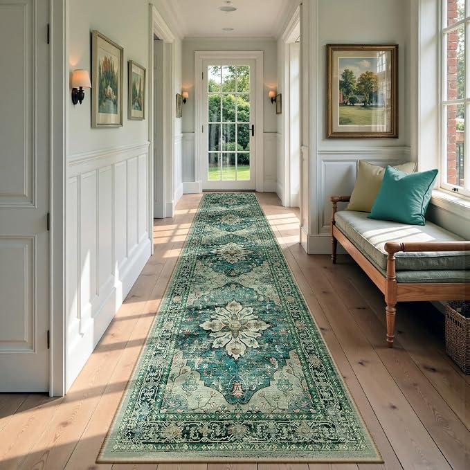 RELEANY Washable Area Rug, Runner 2'x9', Water Repellent, Pet Friendly by RELEANY