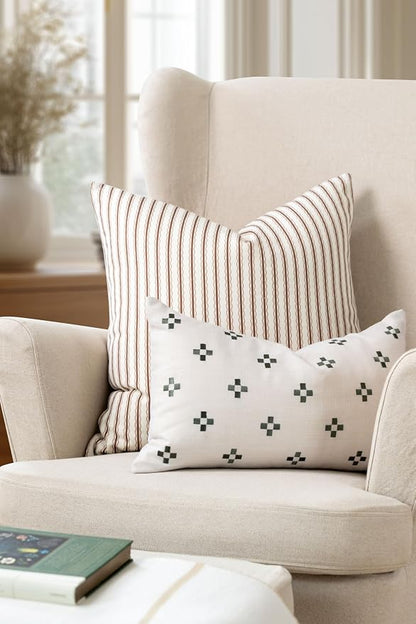 Crumbs Home Modern Farmhouse California Casual Indoor Outdoor Throw Pillow Cover - Image 2