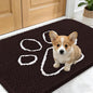 OLANLY Dog Door Mat for Muddy Paws 24x16, Paw Print Design Chenille Mud Mat | by OLANLY