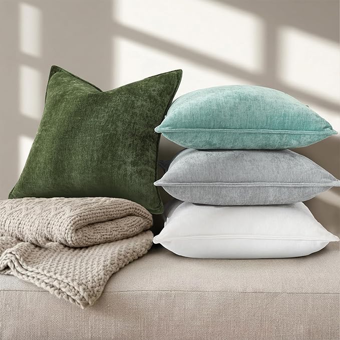 decorUhome Summer Couch Throw Pillow Covers 18x18 Set of 2, Decorative Soft - Image 4