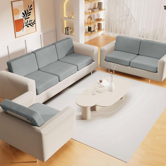 Waterproof Couch Cushion Covers, Sectional Sofa Cushion Slipcovers L Shape - Image 2