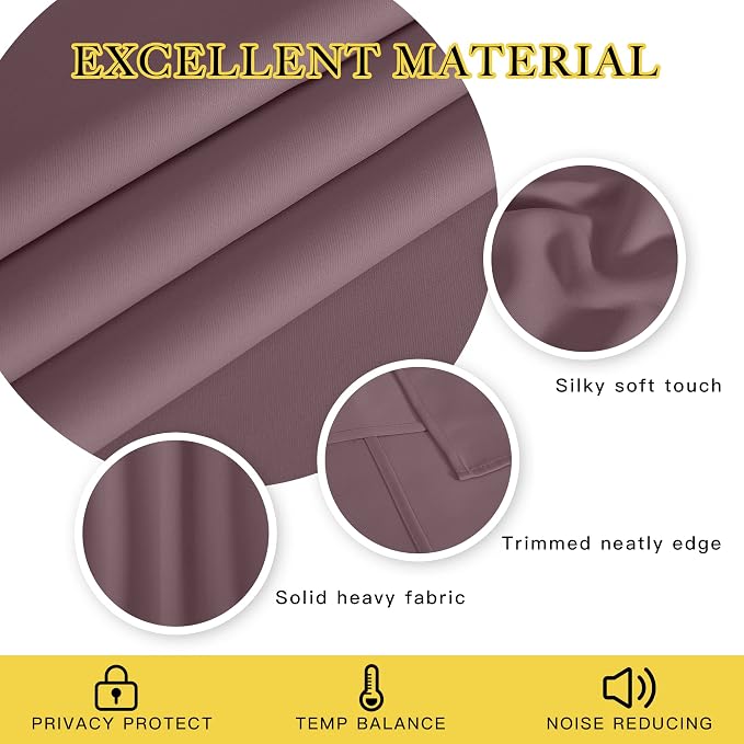 NICETOWN Door Curtain for Closet Doors 80 Inches Long 1 Panel, Room Divider - Image 2