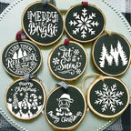 36 Pcs Small Christmas Stencils for Painting on Wood 3 Inch Reusable Christmas Ornament Stencil for Crafts Wood Card Paper Fabric (36 Christmas)