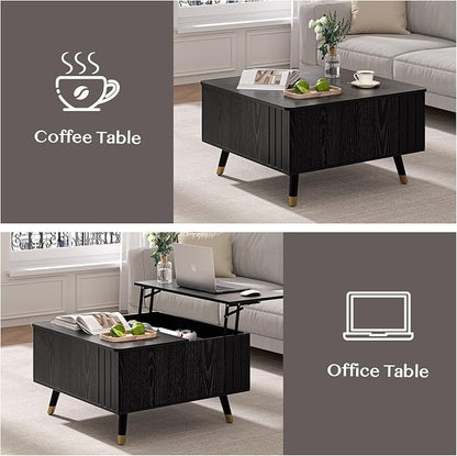 JOINICE 32" Square Lift Top Coffee Table - Image 5
