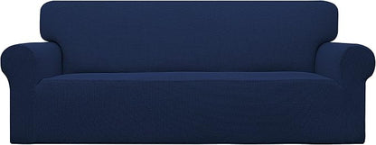 Easy-Going Stretch Oversized Sofa Couch Slipcover Washable Navy | 1-Piece Extra by Easy-Going