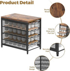 NANANARDOSO Coffee Pod Holder For Counter, 4 Tier Coffee Pod Drawer for Keurig Pod Storage Drawer Holder, 72 Capacity Pods Storage Organizer Cups Capsule with Sliding Baskets for Coffee Station