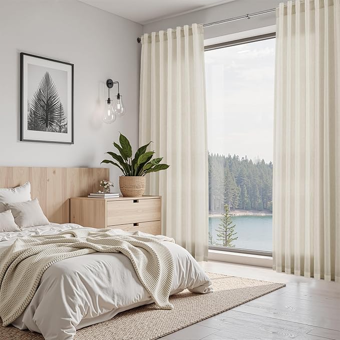 Vanilla Linen Curtains 84 Inches Long - Image 7
