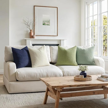 MIULEE Modern Farmhouse Decorative Spring Pillow Covers 20x20 Inch Set of 4 - Image 6