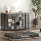 YATINEY Foldable Dog Crate Furniture, Dog Crate by Yatiney