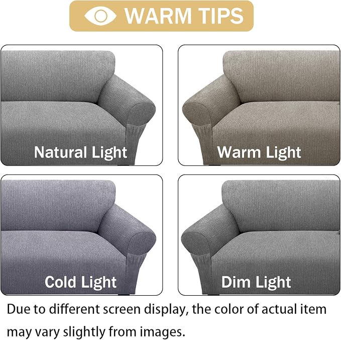 Loveseat Slipcover with 2 Pillow Cover - Image 6