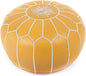 Marrakesh Gallery Genuine Leather Round Pouf Unstuffed by MarrakeshGallery