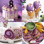 Purple Sweet Potato Powder 24oz (680g) - Natural Food Coloring for Baking, Drinks & Smoothies｜Ube/Purple Yam Alternative, Non-GMO, Gluten-Free, Resealable Fresh Pack
