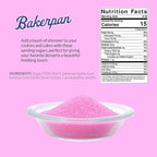 Bakerpan Pink Sanding Sugar for Baking & Cookie Decorating - 5 Ounce Edible Pink Sugar Sprinkles for Cookies, Cakes, Cocktails (Made In USA)