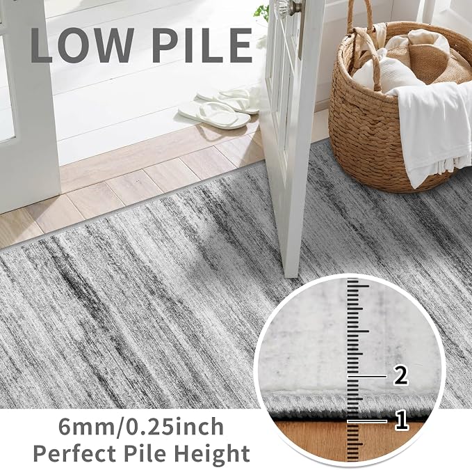 3x6 Washable Runner Rug for Family: Easy-to-Clean Runners for Hallway Entryway - Image 2