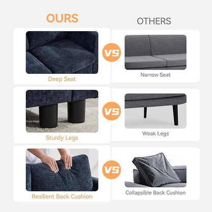 WUTUTUEE 83'' Modular Sectional Sofa Convertible L Shaped Couch Set - Image 5