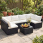 NEWBULIG 7-Piece Outdoor Patio Sectional Sofa, Weather-Resistant Modular Wicker by NEWBULIG