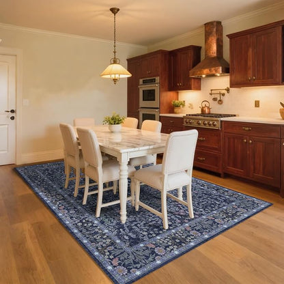 4x6 Area Rug for Bedroom Beside Rug, Laundry Room, Washable Non-Slip Low Pile - Image 4