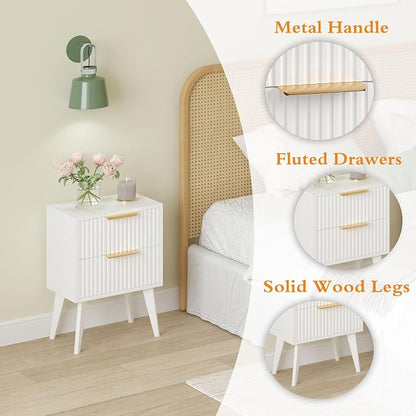 YAUKOMEL Fluted Nightstand - Image 6