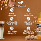 Syruvia Pistachio Latte Syrup & English Toffee Syrup - 25.4 fl oz. Premium Coffee Flavoring Syrup. Kosher, & Gluten-Free. Perfect for Enhancing Drinks, Smoothies, Sodas, Shakes, Desserts, & More.