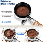 53mm Espresso Dosing Funnel and Puck Screen Set, Espresso Coffee Dosing Ring & 1.7mm 316 Stainless Steel Espresso Portafilter for Coffee Portafilter Filter Basket