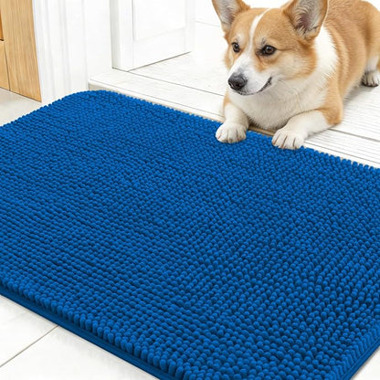 OLANLY Dog Door Mat for Muddy Paws 24x16, Super Absorbent Chenille Mud Mat | by OLANLY