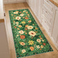 DUKINO 2x5 Runner Rug, Floral Washable Rug by DUKINO